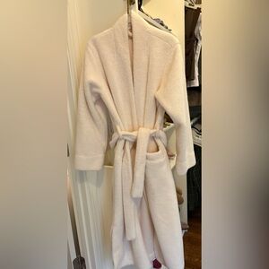 Eberjey plush robe ivory XS